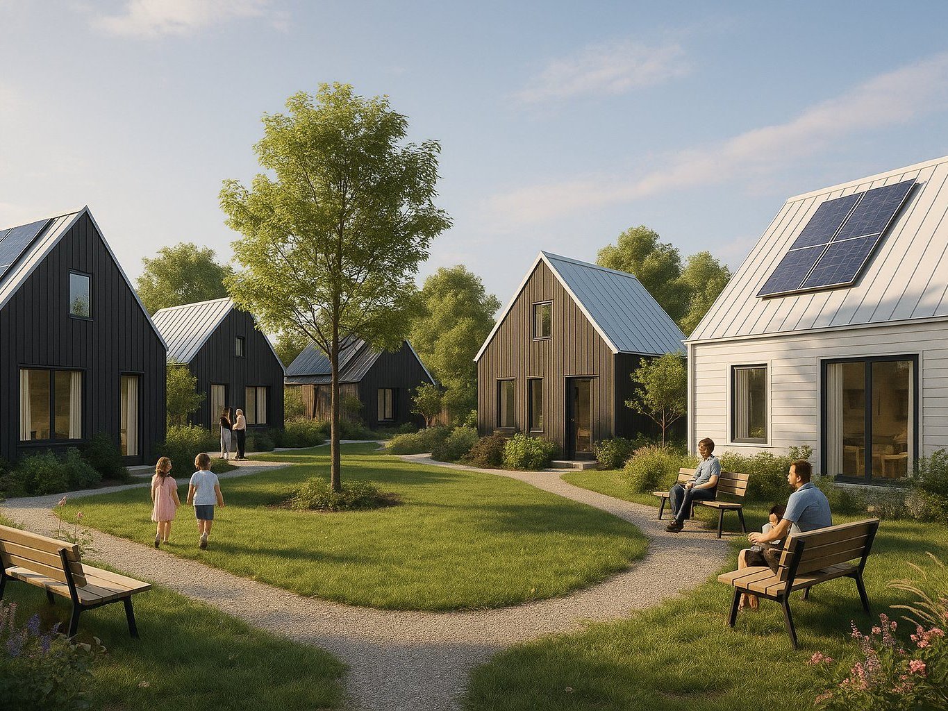 Eindhome shared courtyard render